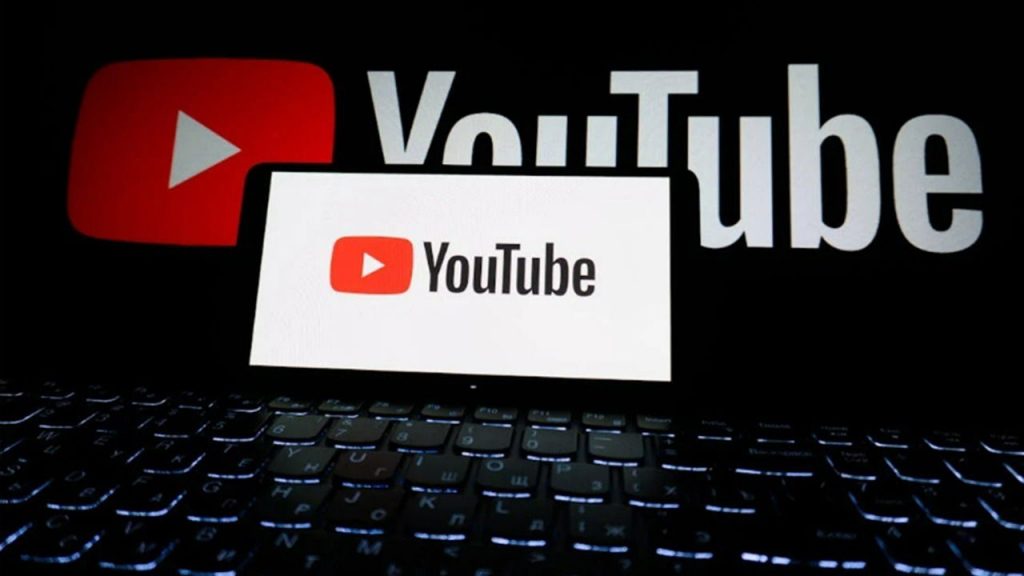 YouTube app on phone and laptop.