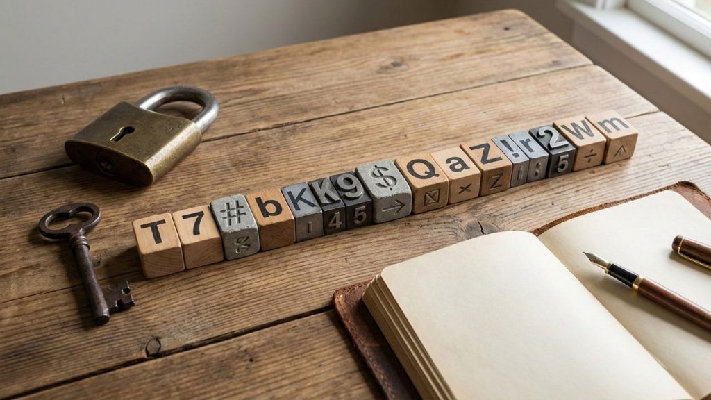 AI Can Easily Crack Your Passwords – Tips to Create Strong Passwords Wood blocks on a table with a strong password on them