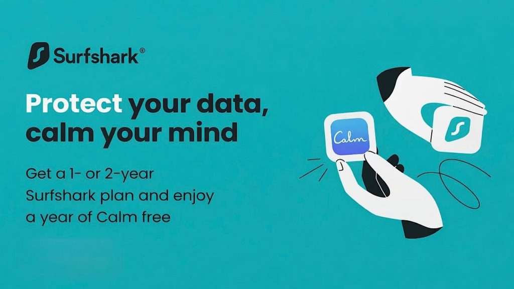 Get Privacy and Sleep Better with Surfshark & Calm App Bundle Surfshark Calm Featured