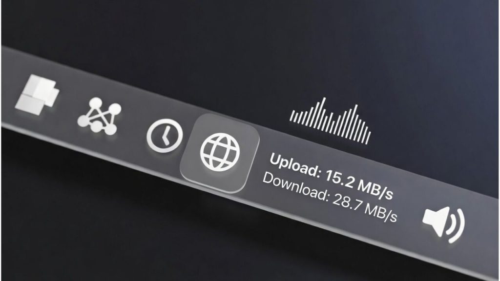 Display Internet Speed Taskbar