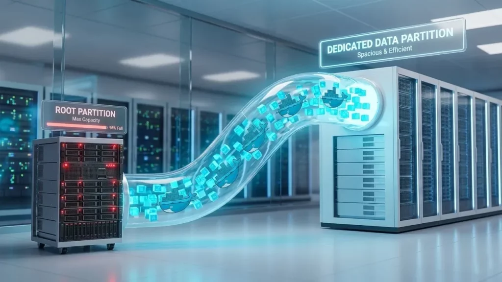 Move Docker Volume Larger Partition Featured