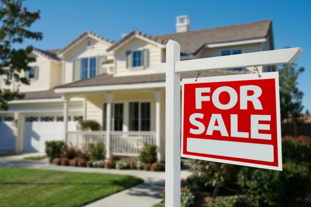 Student Loan Borrowers Are 3.8x More Likely to Be Behind on Their Mortgage in 2026 Home for Sale sign, representing the growing number of distressed student loan borrowers with a mortgage. Source: The College Investor